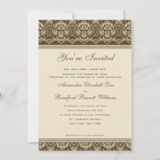 Invitación a bodas antiguas :: sepia