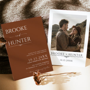 Invitación a bodas   Boda Minimalista moderno