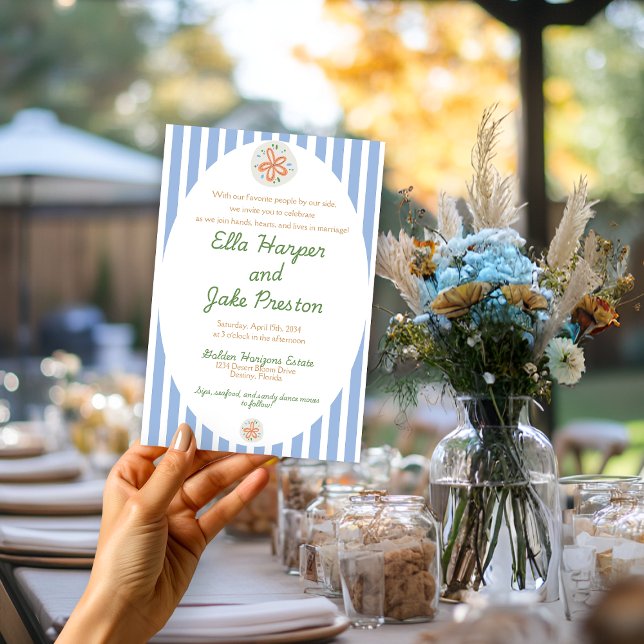 Invitación a bodas costeras, náuticas y de destino (Subido por el creador)