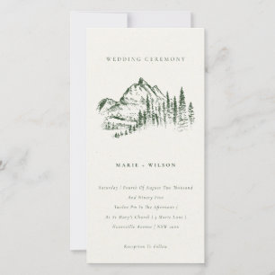 Invitación a bodas de bodas de bodas de la montaña