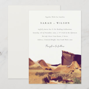 Invitación a bodas de bodas en el desierto de Boho