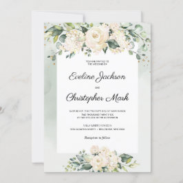 Invitación a bodas de Boho Floral Eucalyptus