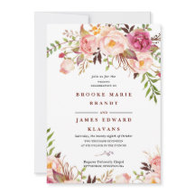 invitación a bodas de burgundy Marsala Rubor Boho