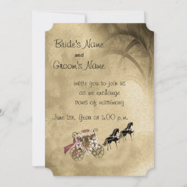 Invitación a bodas de caballos y de transporte