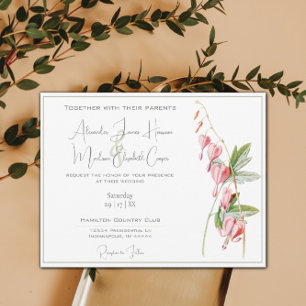 Invitación a bodas de corazón sangrante