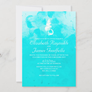 Invitación a bodas de destino de cascos de playa r