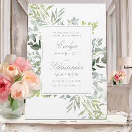 Invitación a bodas de eucalipto toscano