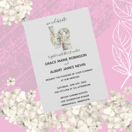 Invitación a bodas de fresa de vainilla
