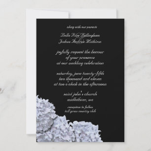 Invitación a bodas de hidráneas blancas
