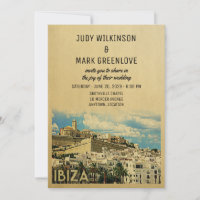 Invitación a bodas de Ibiza Vintage España