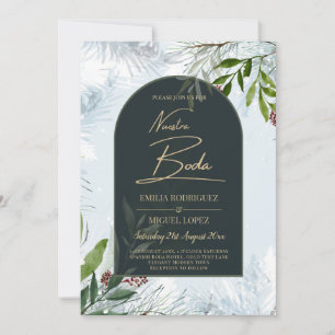 Invitación a bodas de invierno NUESTRA BODA