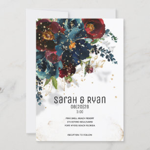 Invitación a bodas de la Marina Borgoña