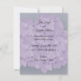 Invitación a bodas de Lavender Hydrangea