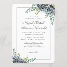Invitación a bodas de morfología Hidrangeas Eucaly