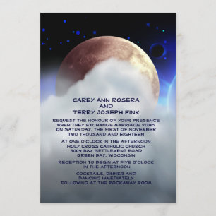 Invitación a bodas de planetas espaciales profundo