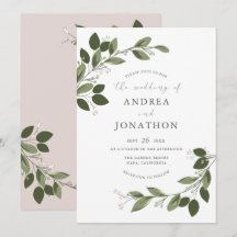 Invitación a bodas de prisma rubor con espalda ros