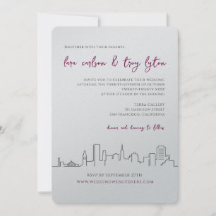 Invitación a bodas en el Skyline City de San Franc