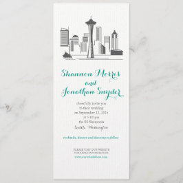 Invitación a bodas en el Skyline de Seattle
