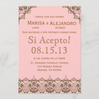 Invitación a bodas en español