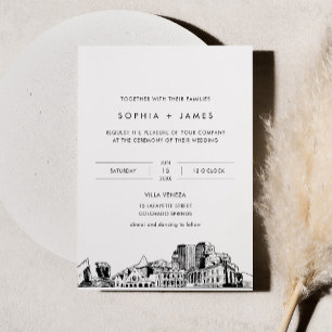 Invitación a bodas en la línea aérea de Colorado S