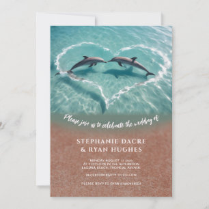 Invitación a bodas en la playa, boda tropical