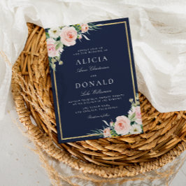 Invitación a bodas floridas y ruidosas