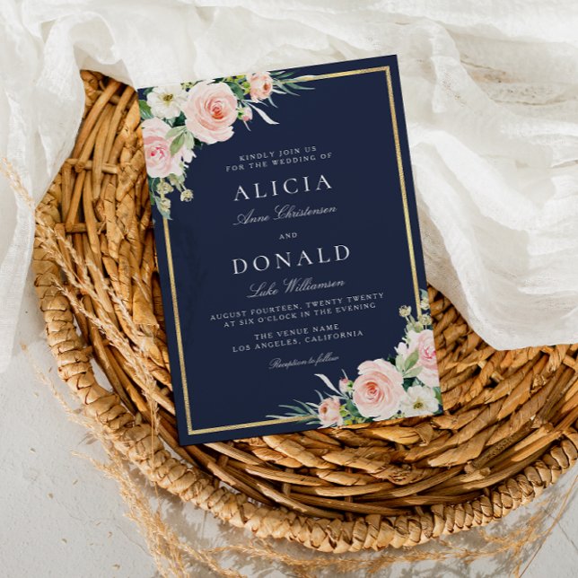 Invitación a bodas floridas y ruidosas (Subido por el creador)