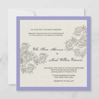 Invitación a bodas inspiradas en la cosecha de per