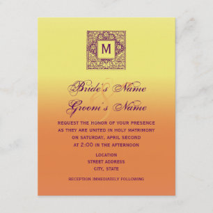 Invitación a bodas monográficas inspiradas en bohe