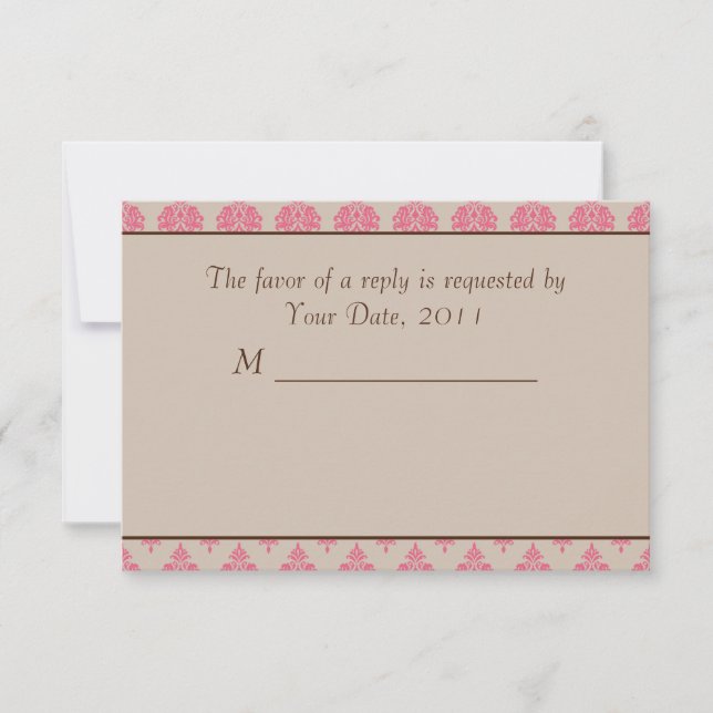 Invitación a bodas RSVP para caballos y transporte (Anverso)