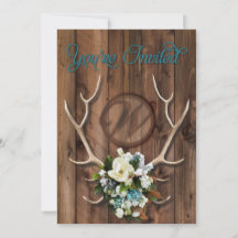 invitación a bodas rústicas con Magnolia
