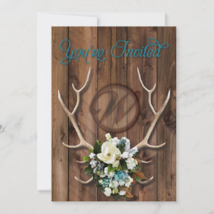 invitación a bodas rústicas con Magnolia