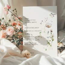 Invitación a Boho de la Boda Floral Whimsical - el