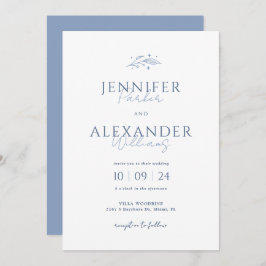 Invitación a Boho Dusty Blue Wedding