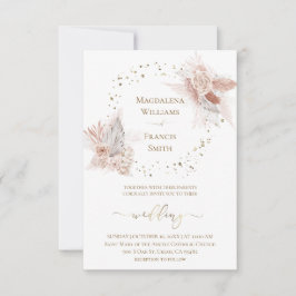 invitación a boho flowers