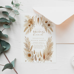 Invitación a Boho Pampas Bridal Brunch