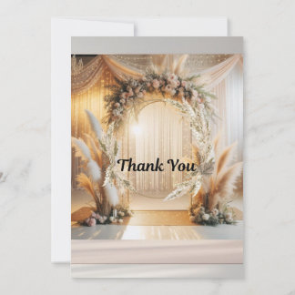 Invitación a Boho Pampass para Boda Floral |Editab