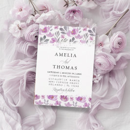 Invitación a Boho Pink Floral Wedding