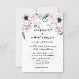 Invitación a Boho Rustic Wedding - Elegante floral