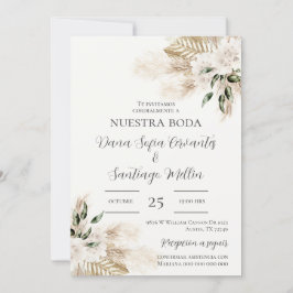 Invitación a Boho Wedding en español