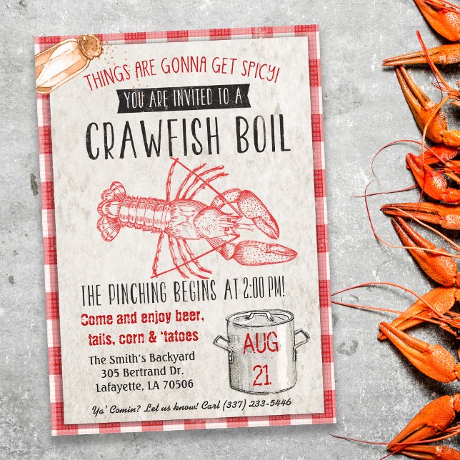 Invitación a Boil de Cangrejos de Río (Subido por el creador)