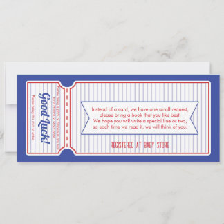 Invitación a boletos de béisbol