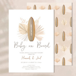 Invitación a bordo de Baby Shower para bebé