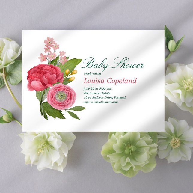 Invitación a Bouquet Baby Shower (Subido por el creador)