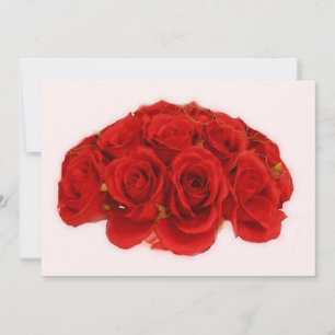 Invitación a Bouquet de Rosa Rojo / Invitación