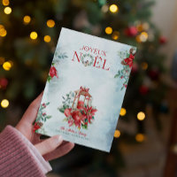 Invitación a Bouquet para navidades Lantern y Poin