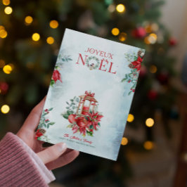 Invitación a Bouquet para navidades Lantern y Poin