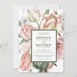 Invitación a Bouquet Tulip de Primavera