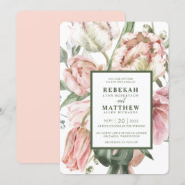 Invitación a Bouquet Tulip de Primavera