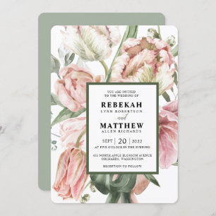 Invitación a Bouquet Tulip de Primavera